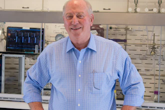 Dr. Frank Gupton, co-founder of Phlow, chair of VCU's Department of Chemical and Life Science Engineering, and CEO of the Medicines for All Institute, in Richmond, Va., Feb. 22, 2018.