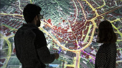 HLRS researchers use data and 3D modeling to develop a digital twin of Herrenberg, Germany.