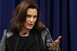 Michigan Gov. Gretchen Whitmer at a press conference in in Lansing, Jan. 14, 2020.