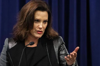 Michigan Gov. Gretchen Whitmer at a press conference in in Lansing, Jan. 14, 2020.