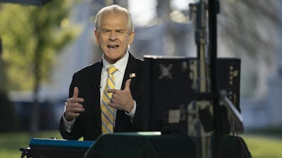 White House trade adviser Peter Navarro during an interview at the White House, April 6, 2020.