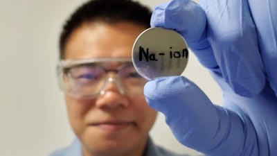 WSU PhD graduate Junhua Song and colleagues created a sodium-ion battery that holds as much energy and works as well as some commercial lithium-ion battery chemistries.