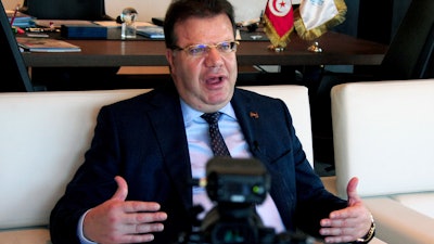 Telnet Group CEO Mohamed Frikha during an interview in Tunis, Nov. 28, 2019.