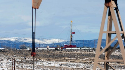 This Feb. 21, 2012, file photo, shows equipment in the oil fields of the Uintah Basin, southeast of Vernal, Utah.