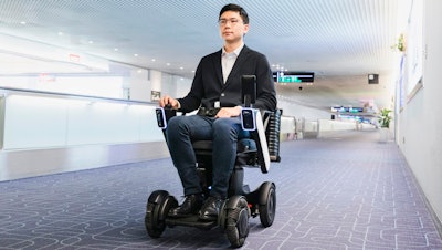 Trial of Whill's Autonomous Drive System at Haneda Airport in Tokyo, Nov. 2019.