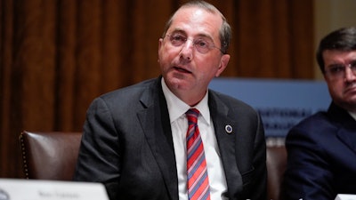 Health and Human Services Secretary Alex Azar speaks during a roundtable at the White House, June 15, 2020.