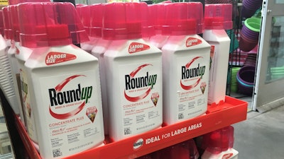 In this, Feb. 24, 2019, file photo, containers of Roundup are displayed at a store in San Francisco.