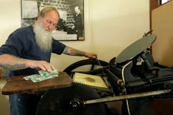 The small town of Tenino, Washington, issued wooden currency, being printed here on an 1890s-era press, to help residents and local merchants alike get through the economic fallout of the coronavirus pandemic.