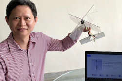 Mechanical engineer Associate Professor Gih-Keong Lau pictured with the drone prototype.