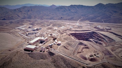 Undated photo of the Mountain Pass Mine, San Bernardino County, Calif.