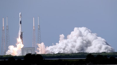 A Falcon 9 SpaceX rocket lifts off from Cape Canaveral Air Force Station, Cape Canaveral, Fla., June 30, 2020.
