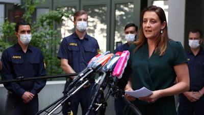 Prosecutor Anne Leiding informs media about the Wirecard probe in Munich, July 22, 2020.