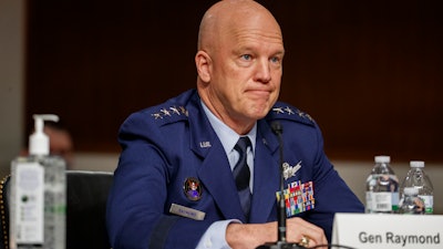 Gen. John Raymond testifies before the Senate Armed Services Committee on Capitol Hill, May 6, 2020.