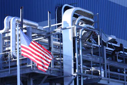 Factory With Flag