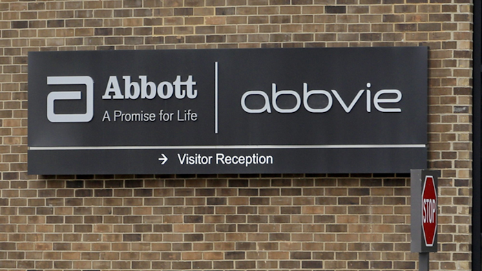The exterior of AbbVie in Lake Bluff, Ill., Jan. 24, 2015.