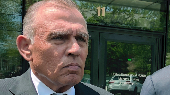 Ariel Quiros outside the federal courthouse in Burlington, Vt., May 22, 2019.