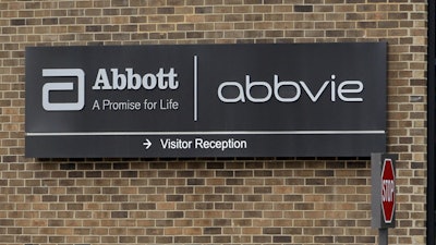 The exterior of AbbVie in Lake Bluff, Ill., Jan. 24, 2015.