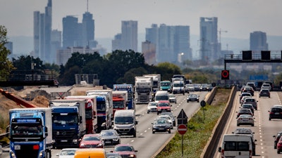 Highway in Frankfurt, Germany, Aug. 4, 2020.