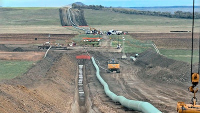 Construction on the Dakota Access pipeline, Oct. 2016.