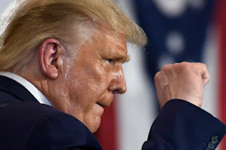 President Trump during an event at the Whirlpool Corporation facility in Clyde, Ohio, Aug. 6, 2020.
