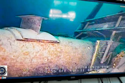 Shot from a television screen provided by the Michigan Department of Environment.