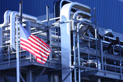 Factory With Flag