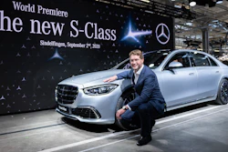 Ola Kaellenius, chairman of the board of management of Daimler AG, presents the new Mercedes-Benz S-Class in Sindelfingen, Germany, Sept.2, 2020.