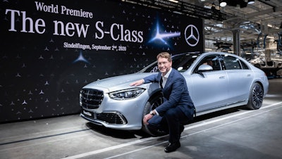 Ola Kaellenius, chairman of the board of management of Daimler AG, presents the new Mercedes-Benz S-Class in Sindelfingen, Germany, Sept.2, 2020.