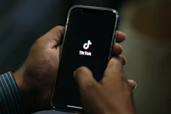 TikTok app on a cell phone in Islamabad, Pakistan, July 21, 2020.