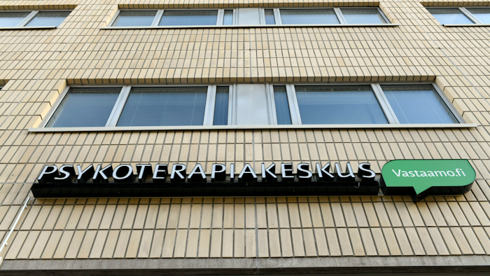 A view of the offices of Vastaamo psychotherapy center, Pasila, Helsinki, Oct. 24, 2020.