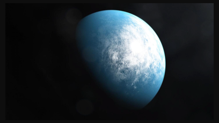 Artist's impression of TOI 700d, an Earth-sized planet in a 'habitable zone' 100 light years away.