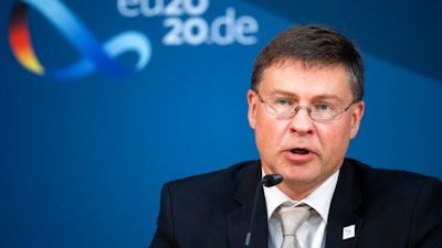 Valdis Dombrovskis, Vice-President of the EU Commission.