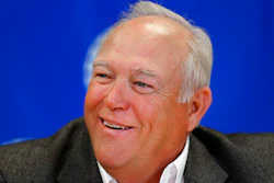 Then-United Auto Workers president Dennis Williams speaks during a roundtable with reporters in Detroit. Williams.