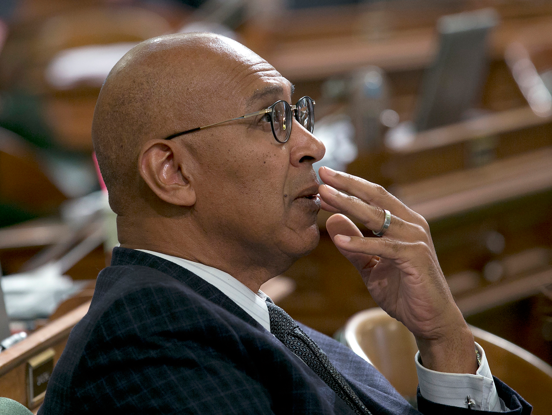 Assemblyman Chris Holden, D-Pasadena, during an Assembly vote in Sacramento, Sept. 13, 2017.