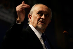 Nobel laureate Mario Molina during a conference on global warming in Guadalajara, Mexico, Feb 25. 2010.