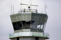 Air traffic control tower at Chicago's Midway International Airport.