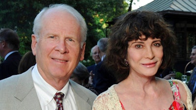 Robert and Dorothy Brockman attend an intimate al fresco dinner.