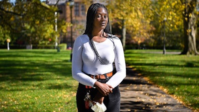 Alphina Kamara at Wesleyan University, Middletown, Conn., Oct. 17, 2020.