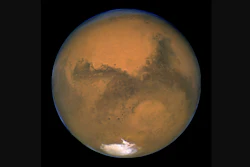 Mars photographed by the Hubble Space Telescope, Aug. 26, 2003.
