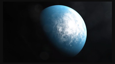 Artist's impression of TOI 700d, an Earth-sized planet in a 'habitable zone' 100 light years away.