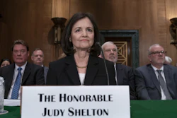 Judy Shelton appears before the Senate Banking Committee on Capitol Hill, Feb. 13, 2020.