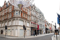 Closed shops on an empty New Bond Street, London, Nov. 17, 2020.