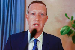Facebook CEO Mark Zuckerberg testifies remotely during a Senate Judiciary Committee hearing on Facebook and Twitter's actions around the election, Nov. 17, 2020.