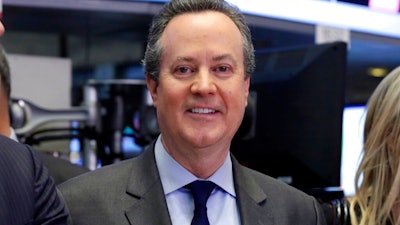 S&P Global CEO Douglas Peterson on the floor of the New York Stock Exchange, April 28, 2016.