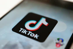 TikTok logo on a smartphone screen in Tokyo, Sept. 28, 2020.