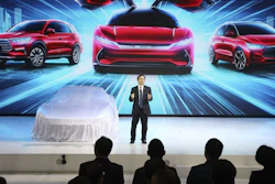 BYD Auto President Wang Chuanfu at Auto Shanghai, April 16, 2019.
