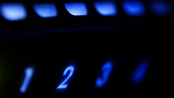 LED-illuminated wireless router in Philadelphia.