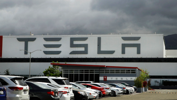 Tesla plant in Fremont, Calif., May 12, 2020.