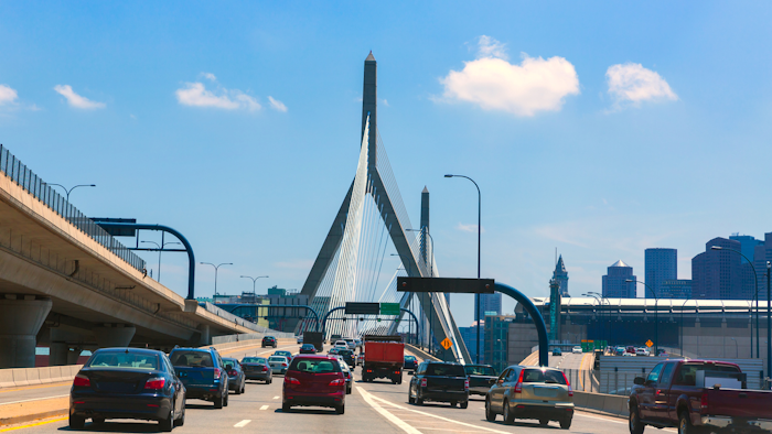 Zakim Bunker Hill Memorial Bridge, Boston.