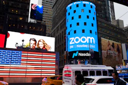 Zoom ad in New York, April 18, 2019.